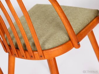 A. Šuman, přečalouněné dubové židle TON 4 kusy. - 9