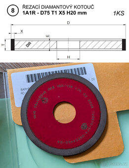 Brusné a řezací diamantové kotouče - 9