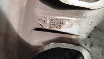 ALU disky 15" (6Jx15, ET49) - Opel Vectra B (facelift) - 9