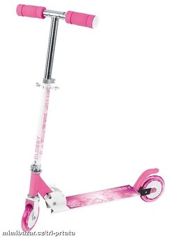 Růžová koloběžka Spokey Glossy skládací do 50 kg - 9