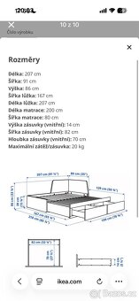 Postel IKEA 160x200 - 9