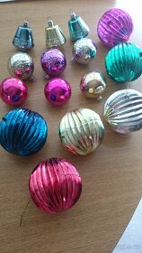 Vánoční řetězy, baňky, ubrusy,...retro - 9