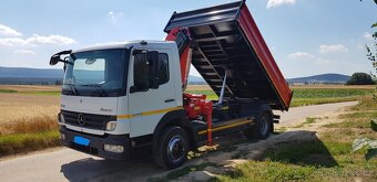 MERCEDES ATEGO 1222 TROJSTRANNÝ SKLÁPAČ + HYDR. RUKA - 9