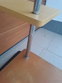 chrom - chromovaný květinový stojan - stolek THONET - KOVONA - 9