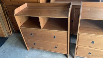 Ikea Leksvik komoda dřevo masiv Hemnes - 9