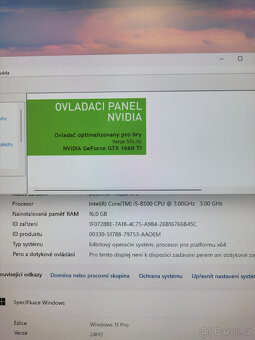 Herní / i5-8500 / 16GB DDR4 / GTX 1660 TI / 256GB M.2 / 1TB - 9