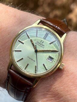LUXUSNÍ PÁNSKÉ NÁRAMKOVÉ HODINKY OMEGA GENEVA AUTOMAT - 9