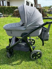 Kočárek NOORDI Fjordi III 2 v 1, dark grey - 9