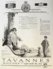 TAVANNES 1910 švýcarské luxusní náramkové / kapesní hodinky - 9