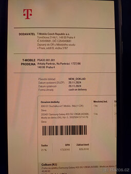 Samsung galaxy A55 nový, záruční list - 9