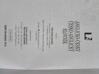 Studijní anglicko-český, česko-anglický slovník - 9
