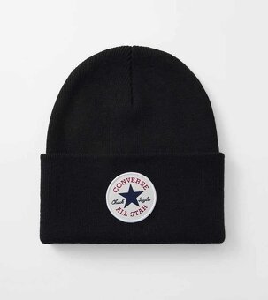 Černá unisex zimní čepice kulich Converse Chuck - 9