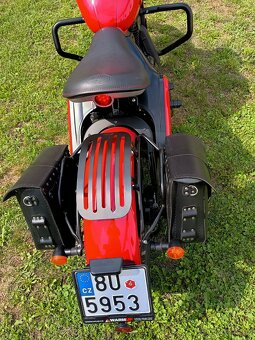 Jawa 350 CL Pérák červená Limitka č. 15 - najeto 2110 Km - 9