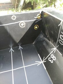 Nerezová nádoba s rádiusem. 1650x900x175,5mm, váha 27kg - 9