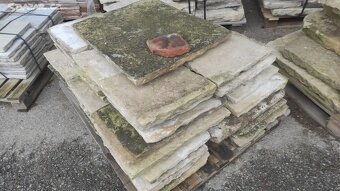 Stará kamenná dlažba, opuková dlažba, zápražáky, 130 m2 - 9