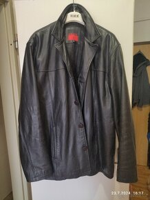 Kožené sako - kabát ,vel. XXL - 9