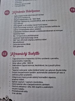 Keramická, rychlovarná konvice - 9
