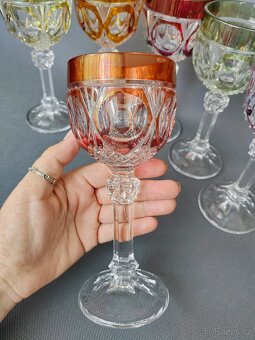 Luxusní sada křišťálových broušených sklenic od Hofbauer - 9