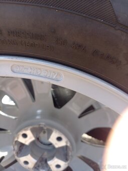 Letní Alu kola Citroen Berlingo+ ZÁNOVNÍ pneu 215/55R16 - 9