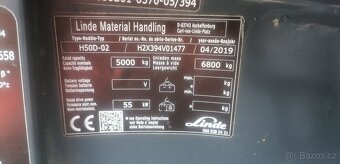 LINDE H50D-02 svěrné vidlice, pozicionér + boční posuv - 9