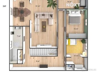 Pronájem byt 4+1, 115㎡ - 9