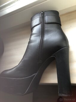 CATWALK stiefelette schwarz,kotníková kožená obuv - 9