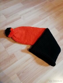 Nová pletená mega dlouhá čepice pánská - 9