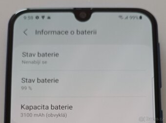 Prodám Samsung Galaxy A40, 4GB/64GB, stav A-, modrý - 9