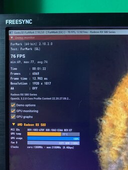 Herní PC – i5 6500/RX 580 8GB NITRO+ SE/16GB/SSD+HDD - 9