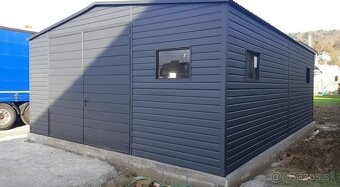 Plechová garáž, zahradní domek, moderní garáž, dvojgaráž - 9