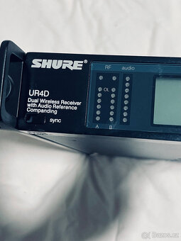 SHURE UR4D -R9-790-865MHz + 2 X UR2 s 2 X kapslí SM86 (jako - 9