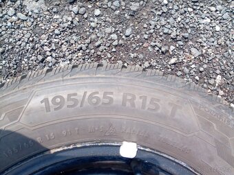 Sada kol 5x100 vč. zim. pneu Barum 195/65 R 15 - 9
