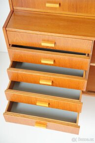 Retro Stěna Knihovna Komoda Brusel Renovace TOP - 9