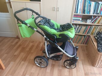 Kočarek Babylux Largo Flowers trojkombinace - 9