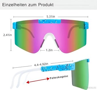 2 x sportovní brýle Yeria a Gestand UV400 - 9