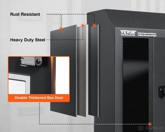 Poštovní schránka s číselným zámkem s instalací skrz dveře - 9