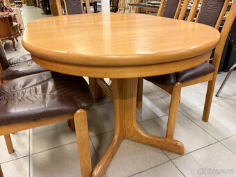 dvakrát set dubový stůl se šesti židlemi - 9