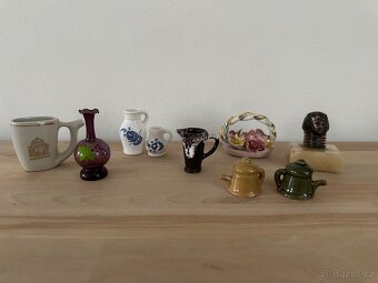 Retro miniatury + polička domeček. - 9