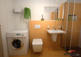 Novostavba byt 2+kk, 55m2 + 40m2 zahrada, garážové stání, Pr - 9