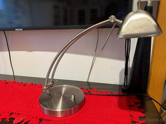 Stolní lampa nerez - TOP stav - 9