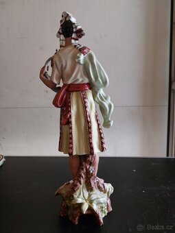 porcelánová sošky cikánky a cikána royal dux bohemia - 9