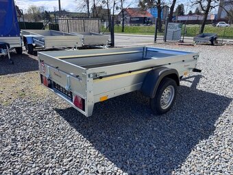 Přívěsný vozík 252x130 cm, sklopný, 130km/h, ot. př. čelo - 9
