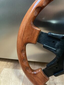 Dřevěný Volant SELM-krásný stav - 9
