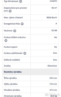 Mobilní klimatizace Electrolux EXP09CKEWI - 9