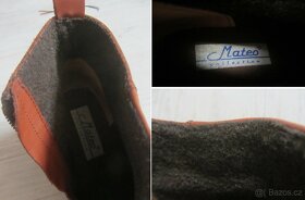 Vintage kožené rezavohnědé boty - 9