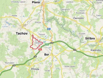 Stavební pozemek 973 m2 – Staré Sedliště, okres Tachov - 9