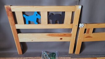 dětská postel IKEA KRITTER dřevěná, antialergická matrace - 9