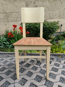 Starožitné kuchyňské selské židle - 30. léta - 9