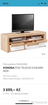 TV komoda/stolek s policí - 9