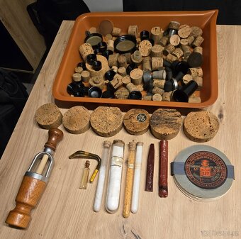 Laboratorní retro skleněná sada - 9